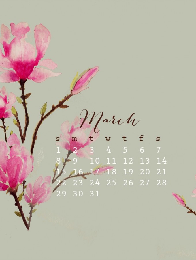 1280x1024marchdesktopcalendarcraftberrybush