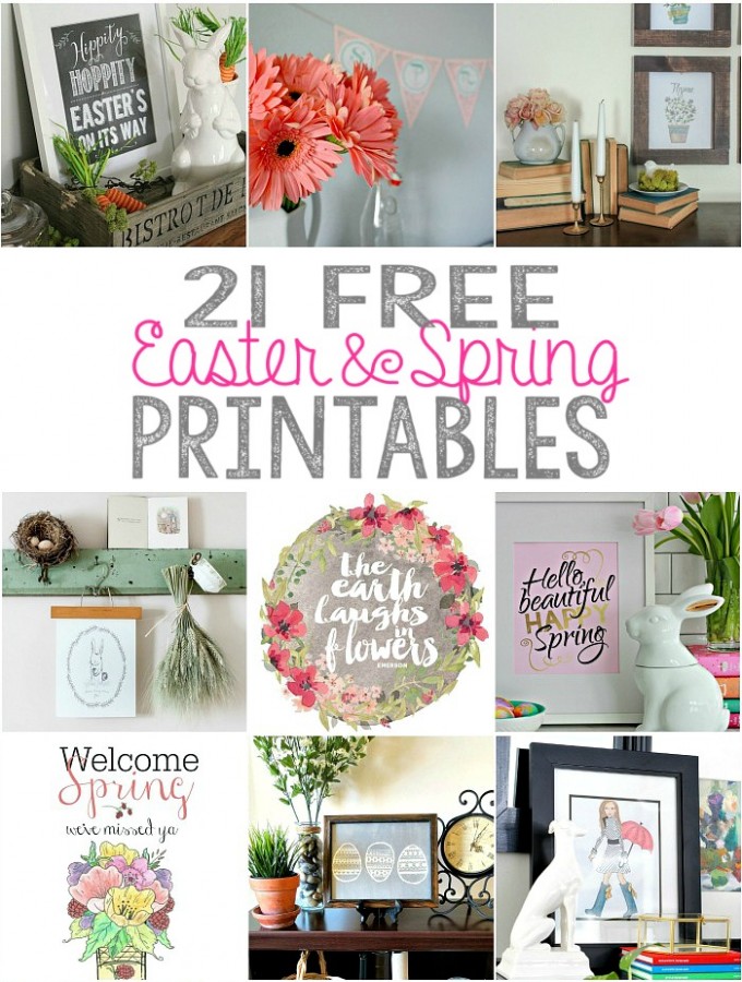 21 free Easter and Spring Printables