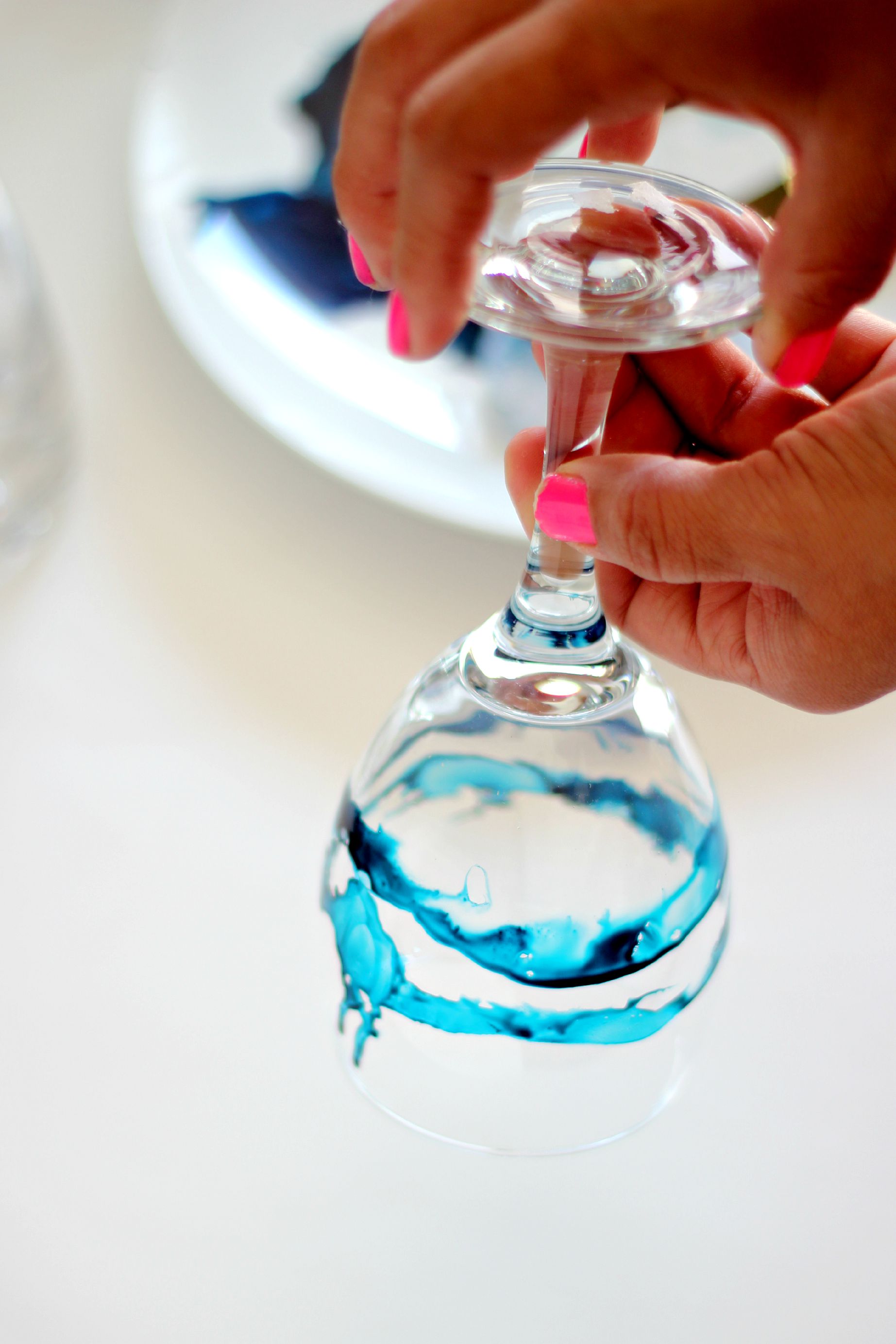 Dollar Store Hack: Beautiful Alcohol Ink Glasses
