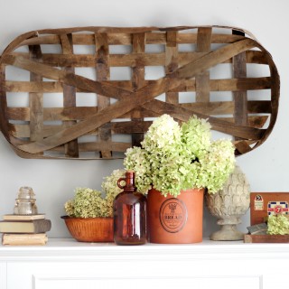 tobaccobasketdiycraftberrybushonmantel