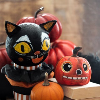 vintagefolkpumpkincraftberrybush-7