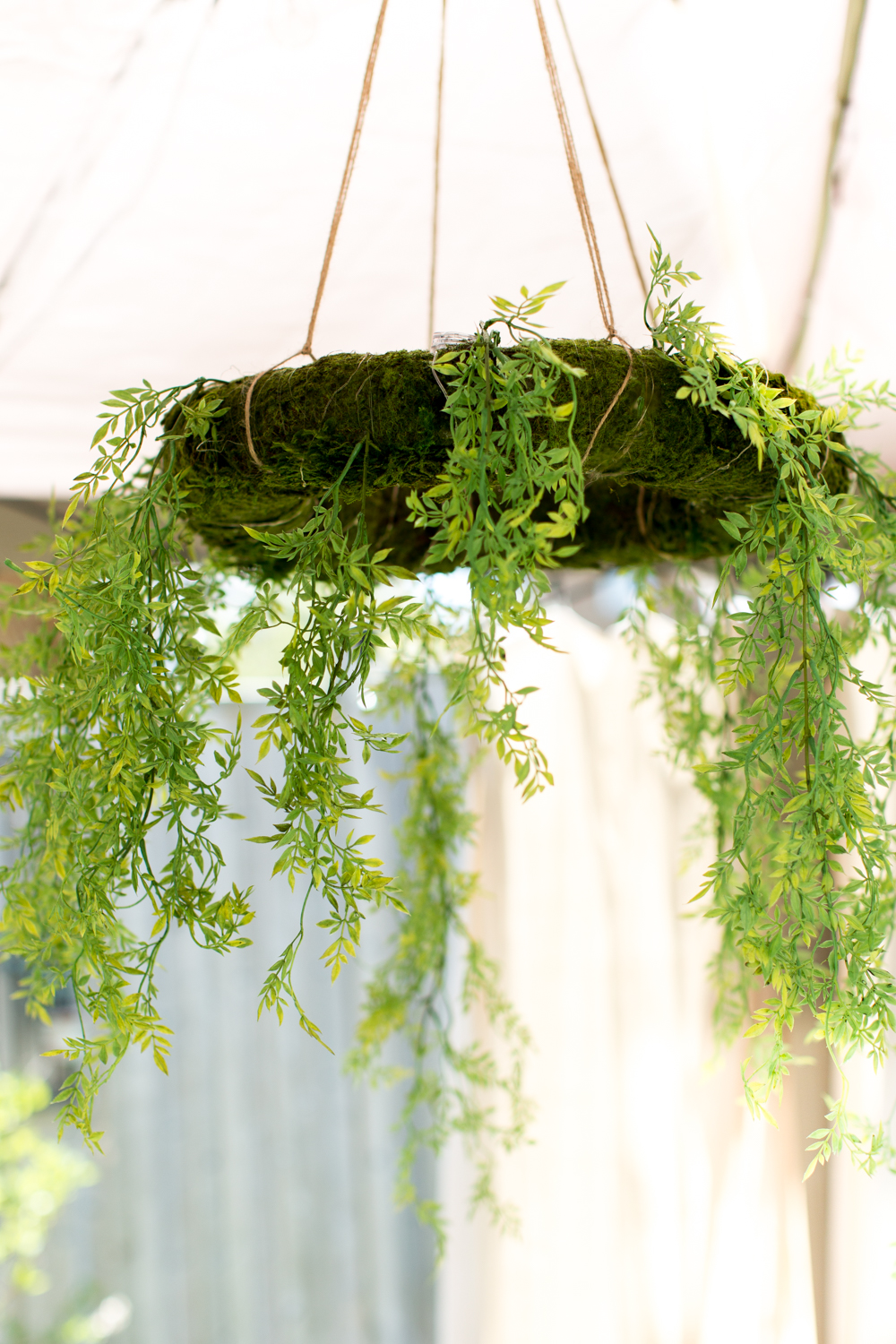 outdoor moss wreath chandelier  (1 of 1)