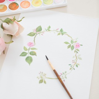 watercolorrosecrowncraftberrybush (1 of 3)