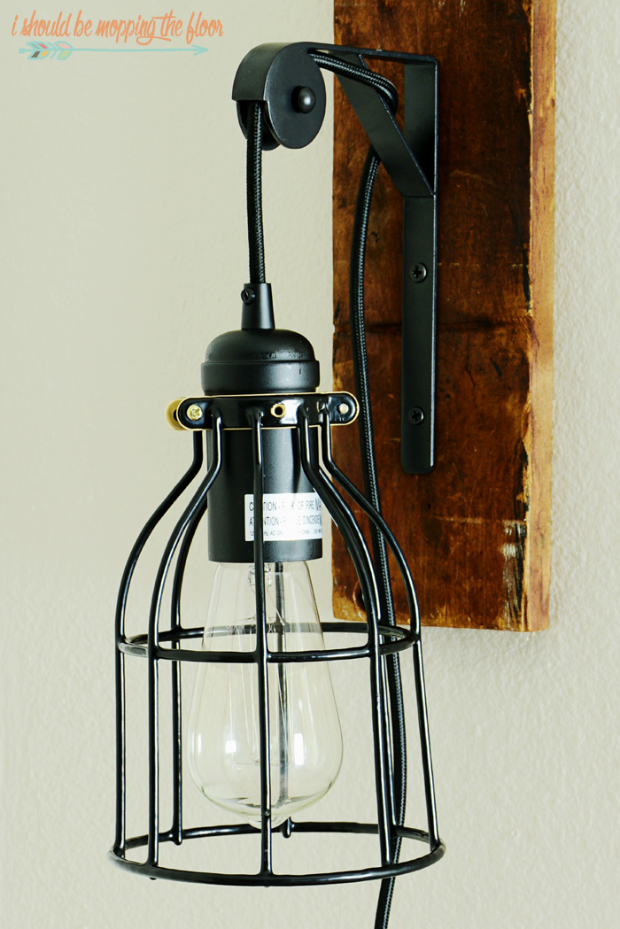 diy vintage light fixture