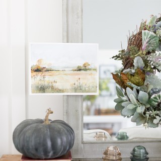 watercolorfalllandscapeprintablecraftberrybush