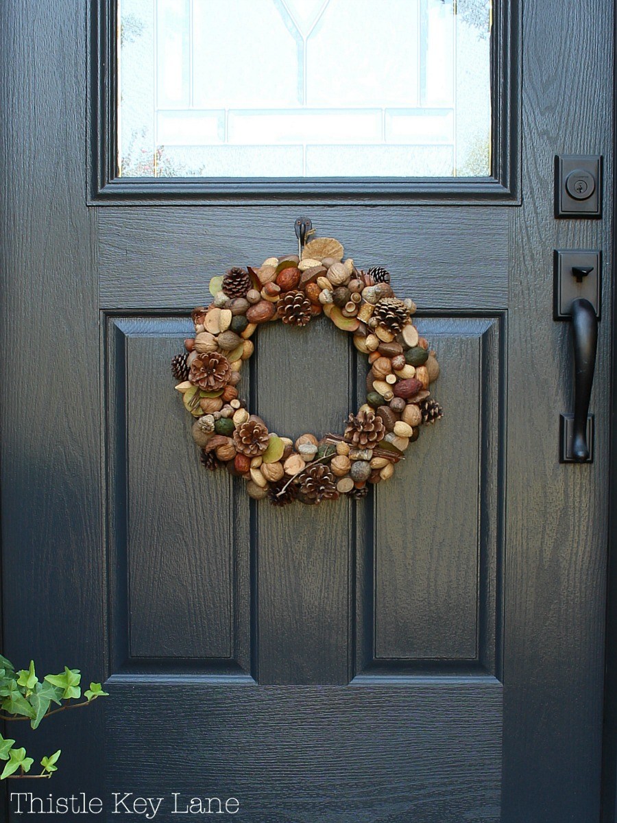 front-door-fall-wreath-brown-green-tan
