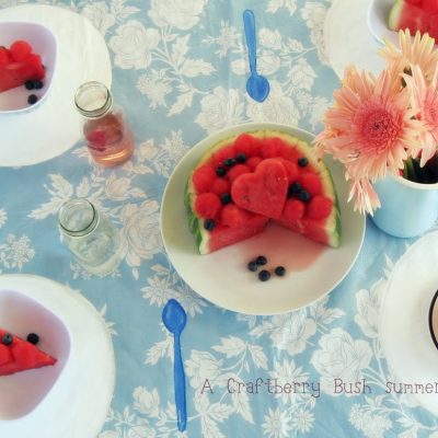 Whimsical tablecloth…