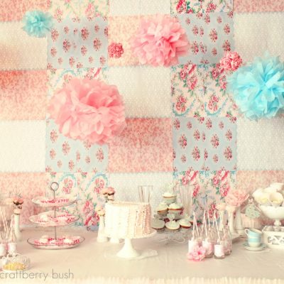 A shabby chic princess tea party…