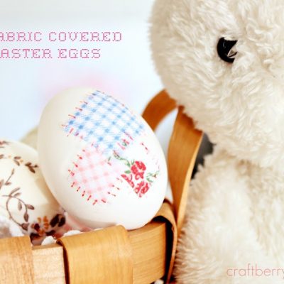 Fabric Covered Eggs and a new winner….