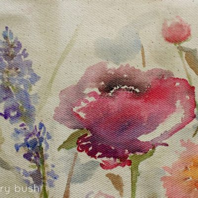 Watercolour on Canvas and a little surprise…