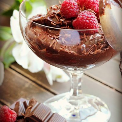 Healthy chocolate mousse