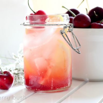 Cherry Syrup Lemonade…two ways