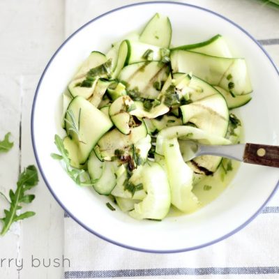 Grilled zucchini salad