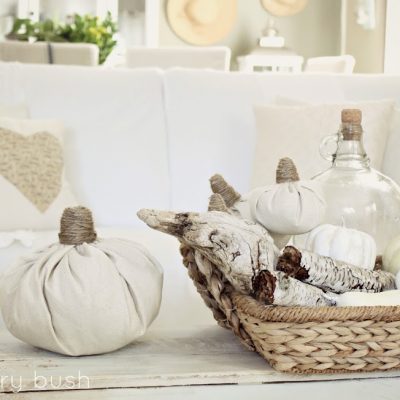 Too easy drop cloth pumpkin….a tutorial