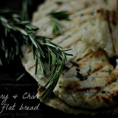 Rosemary and Chives flat bread…