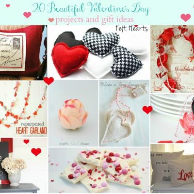 The Inspiration Gallery features…20 beautiful Valentine’s day projects