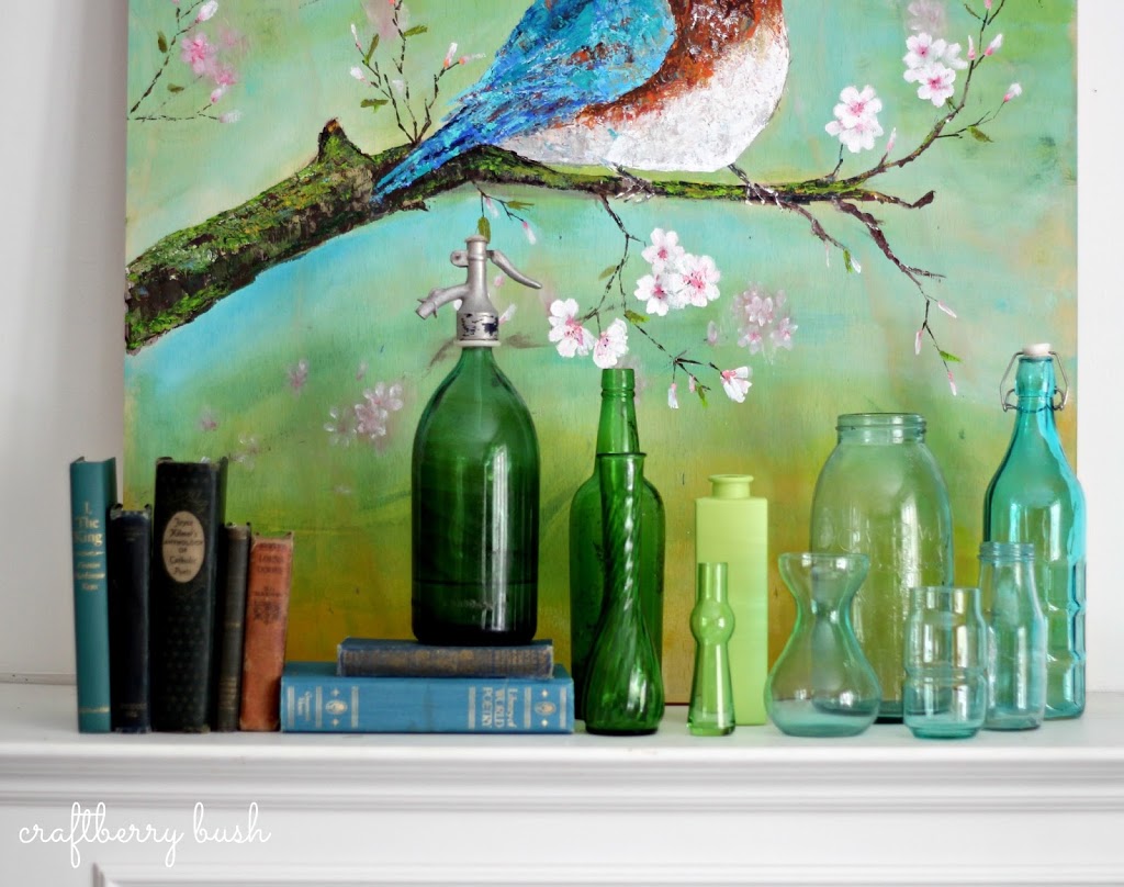 Palette Knife Acrylic Painting – Blue Bird