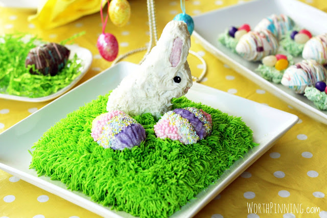 Chocolate Egg & Bunny Cake