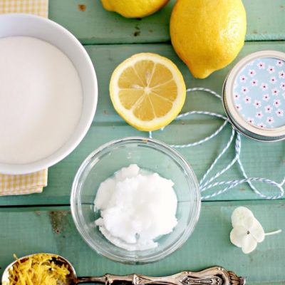 Super easy sugar lemon scrub recipe