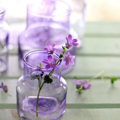 purple glass DIY