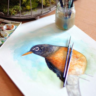 A Peek into my Sketchbook – Watercolor Painting