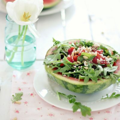 Grilled Watermelon with Balsamic Dressing