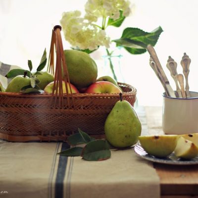 Summer Pears and Keeping in Touch