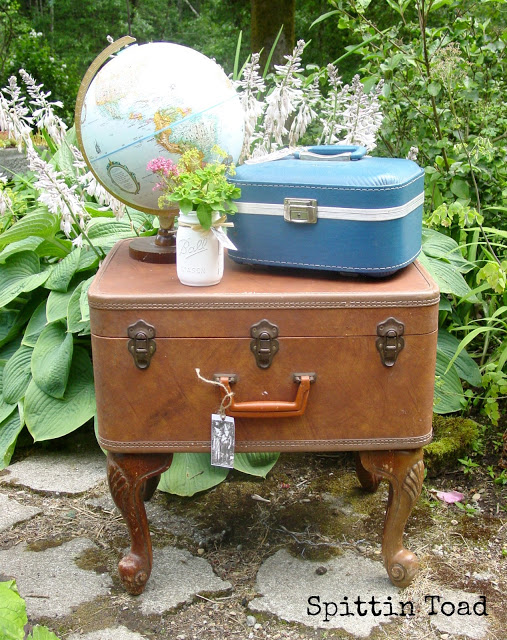 Suitcase Side Table