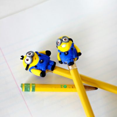 Minion Clay Pencil Toppers