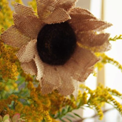 Burlap Sunflower Tutorial