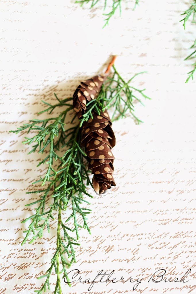 Paper Pine Cone Tutorial