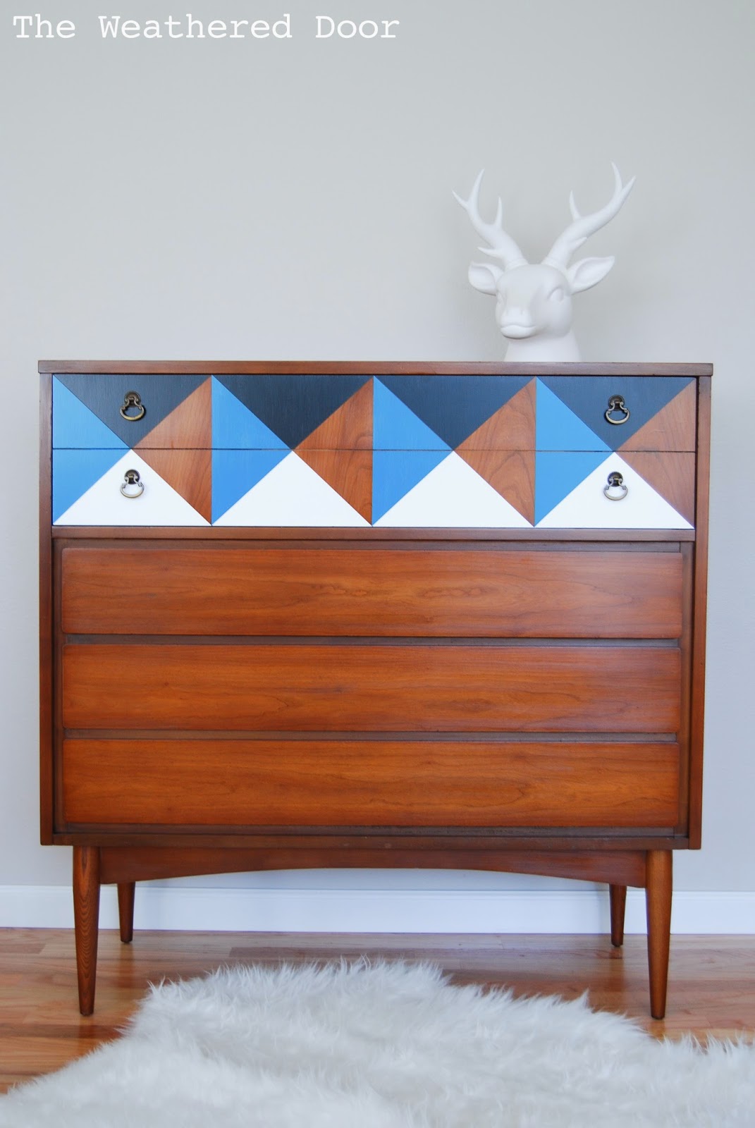 Geometric Mid Century Dresser WD-1