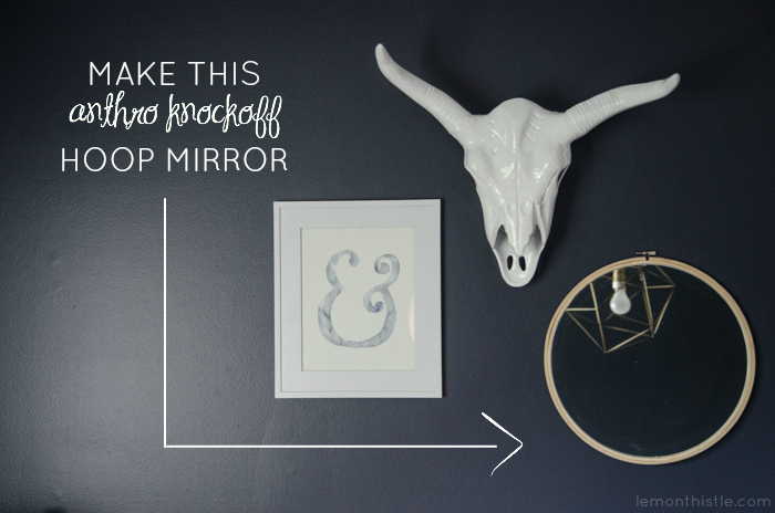 embroidery hoop mirror