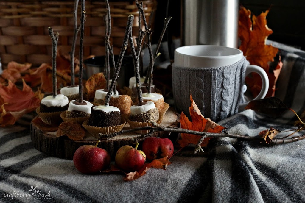 Fall Marshmallow S’more Pops