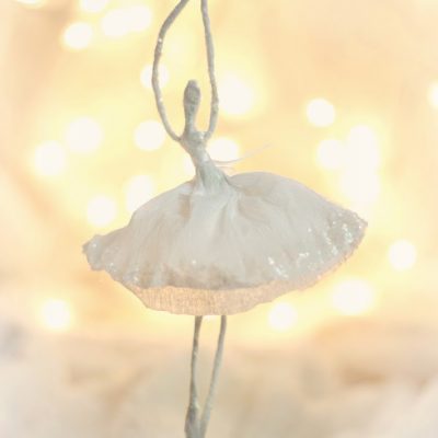 MERRY mag and Crepe paper Ballerina ornament tutorial