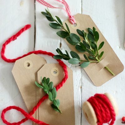 Last minute Christmas gift tags