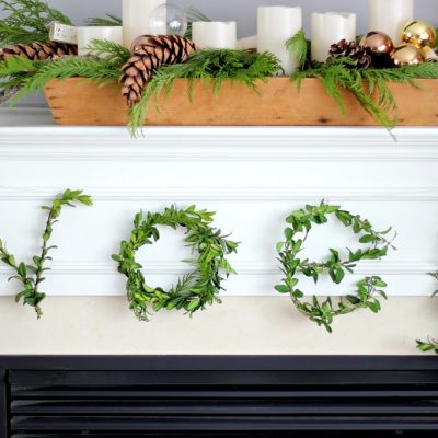 Boxwood Letters DIY