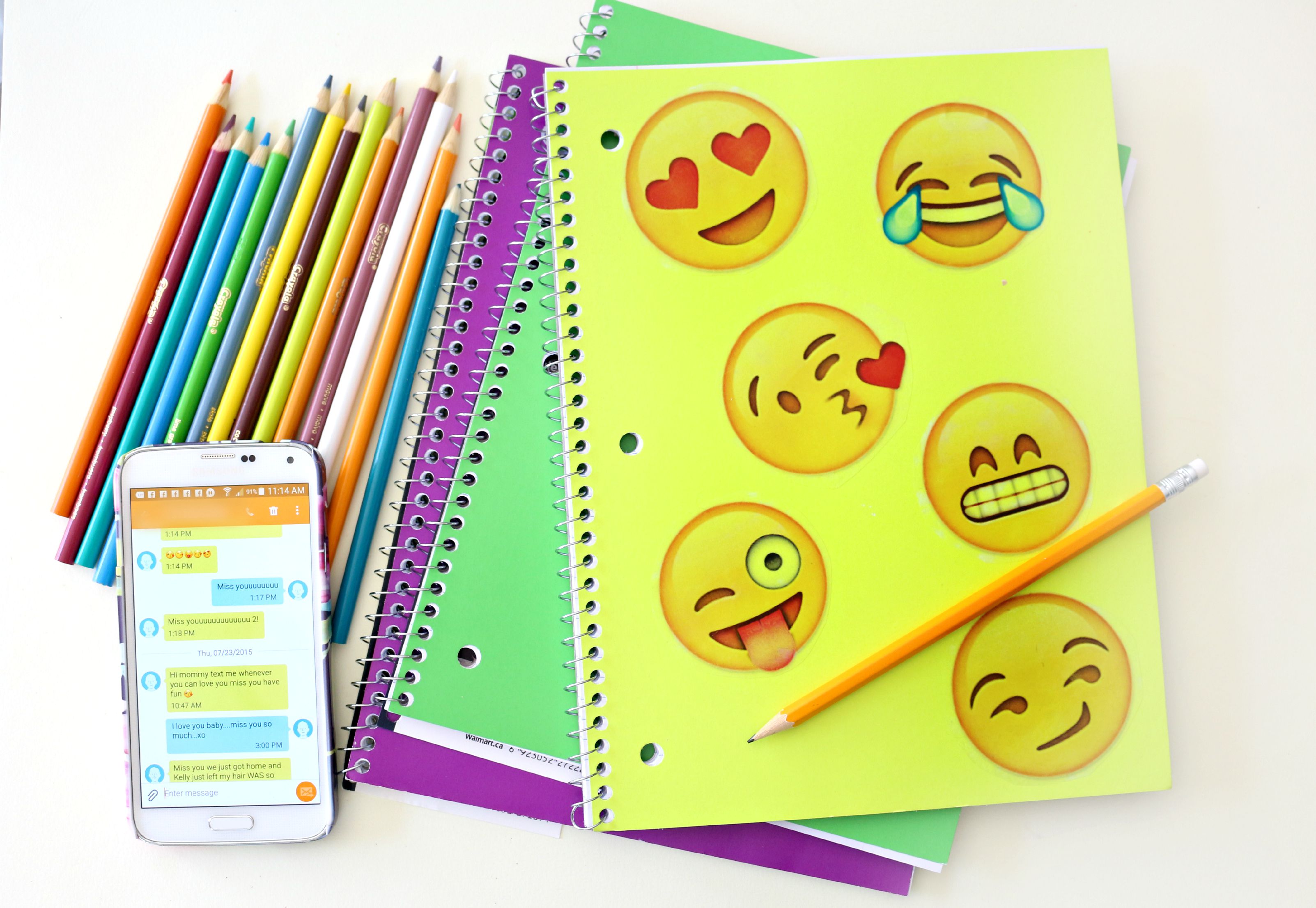 Emoji Inspired Notebook DIY