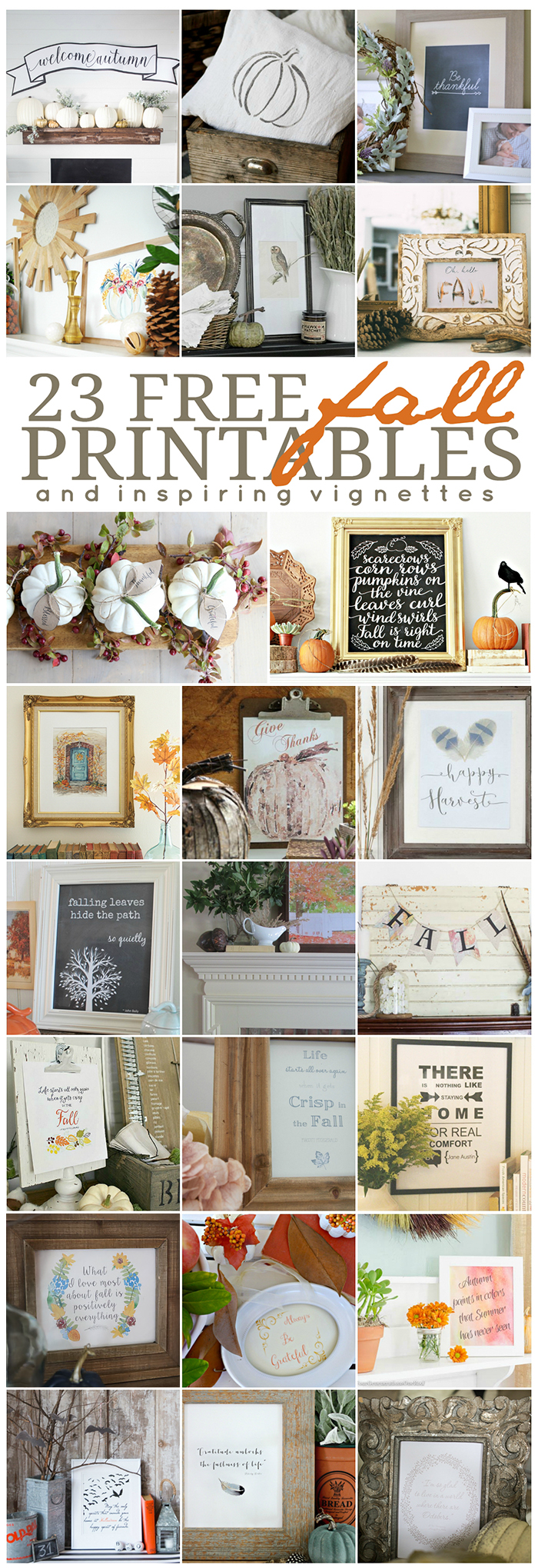 23 Free Fall Printables