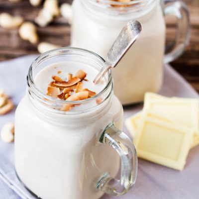 White Chocolate Coconut Cashew Hot Smoothie