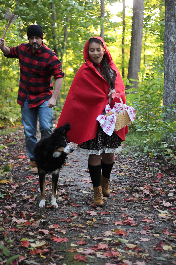 red riding hood werewolf costume