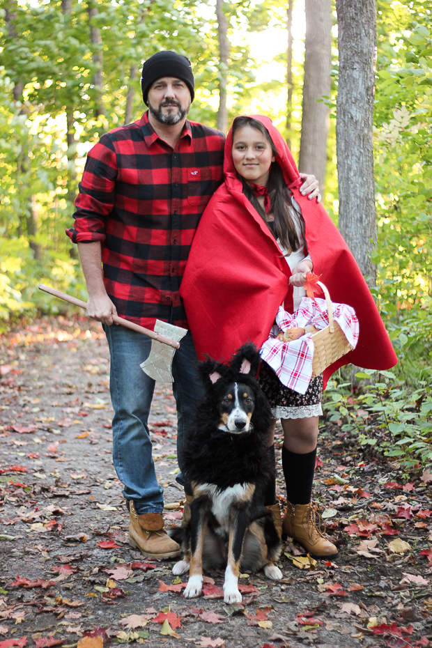 red riding hood werewolf costume