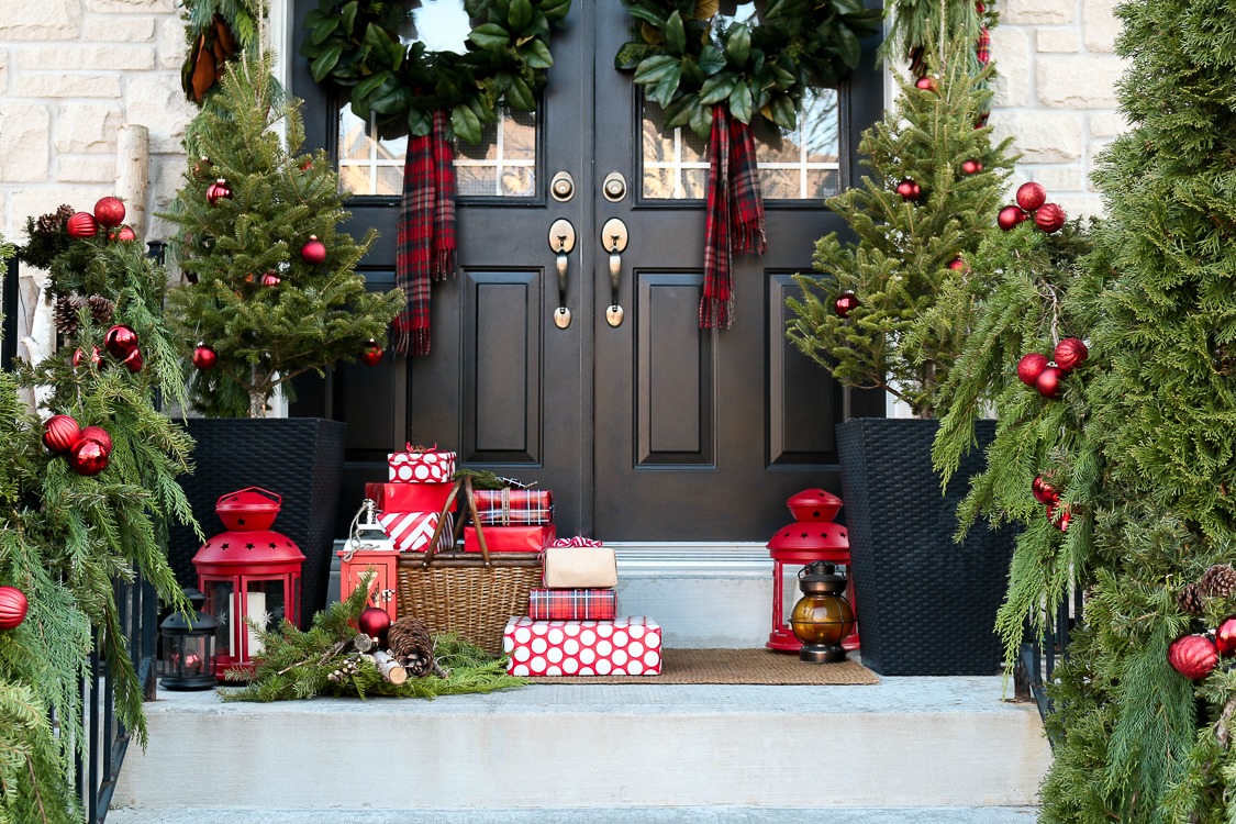 Garland Hang Window Christmas Swag