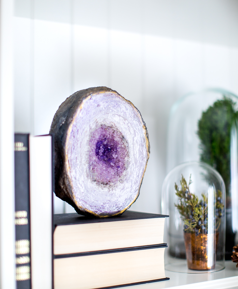 Faux Amethyst Geode DIY