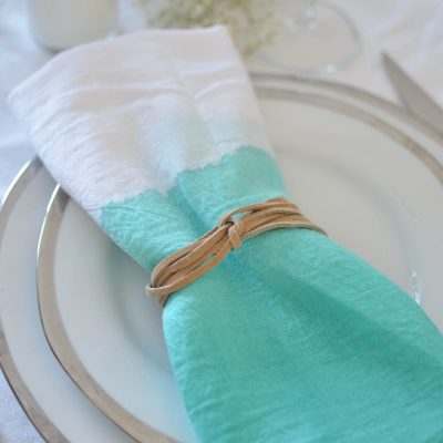 DIY Watercolor Napkins