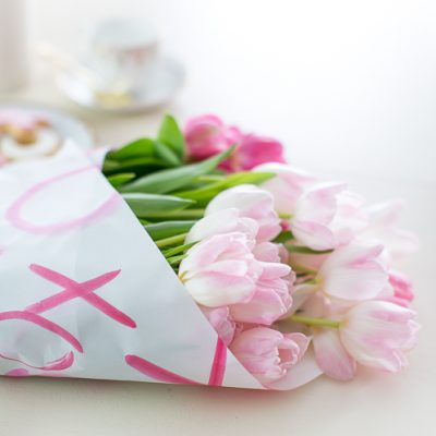 Easy Valentine’s Floral Wrap