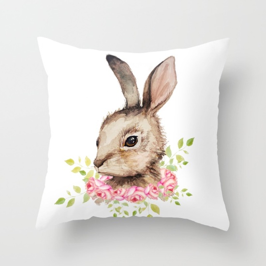 easter-bunny-with-flower-wreath-pillows