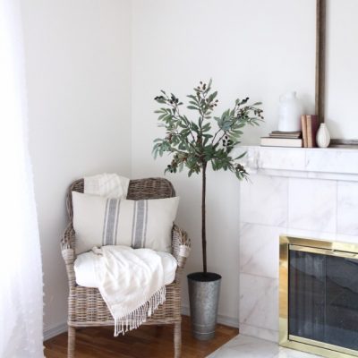 DIY faux olive tree