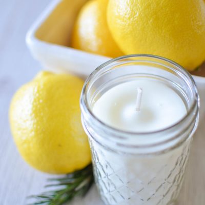 How to make a Rosemary Lemon candle