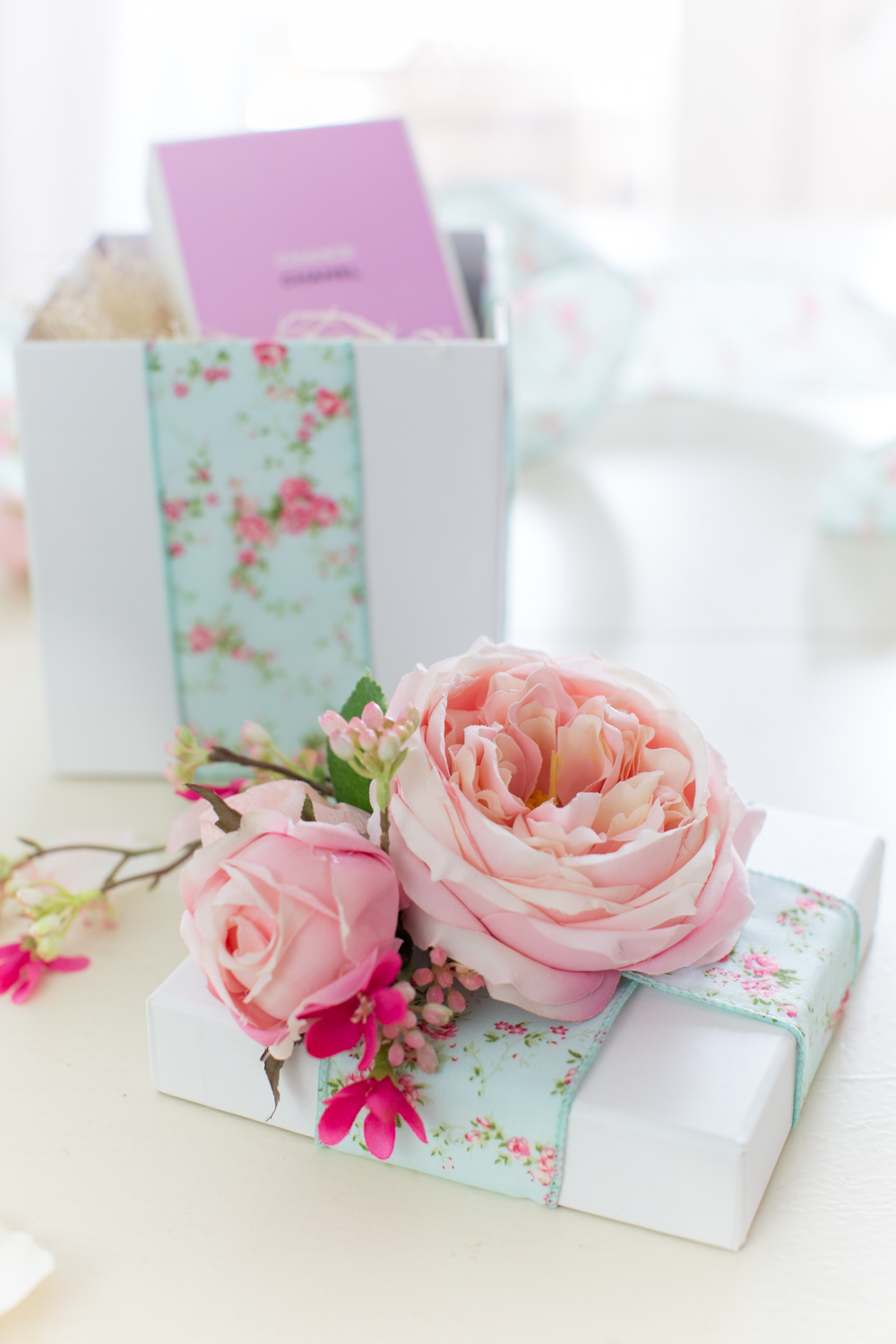 Printable floral gift wrap – makeandtell